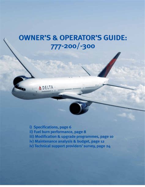 boeing 777 fuel consumption|OWNER’S & OPERATOR’S GUIDE: 777.